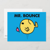 Herr Bounce | Unglücklicher Abbruch Postkarte (Vorne/Hinten)