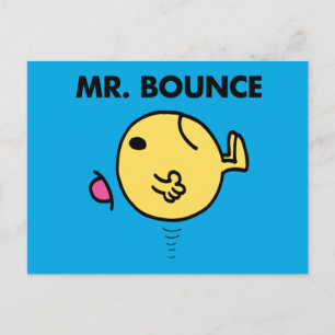 Herr Bounce Unglückliches Hüpfen Postkarte
