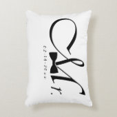 Herr Bow Krawatte Dekokissen (Vorderseite(Vertikal))