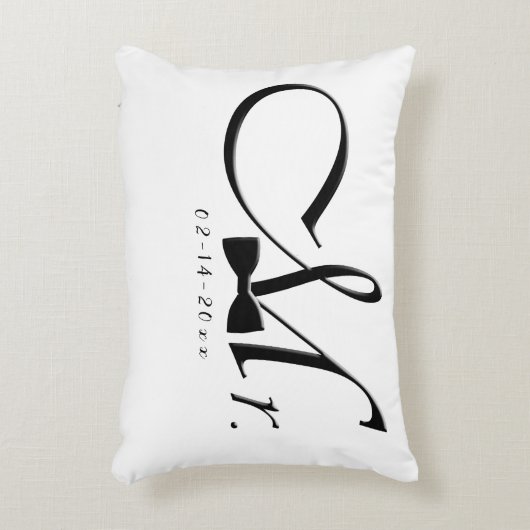 Herr Bow Krawatte Dekokissen (Vorderseite(Vertikal))