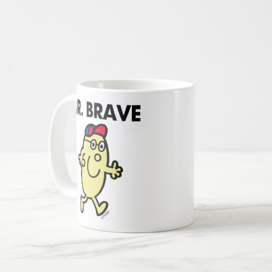 Herr Brave Waving Hello Kaffeetasse (Vorderseite Links)