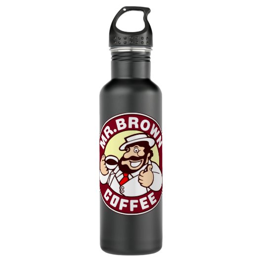 Herr Brown Coffee Classic Edelstahlflasche (Vorderseite)