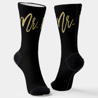 Herr Brush Script mit Fliege - Hochzeitsgeschenk f Socken