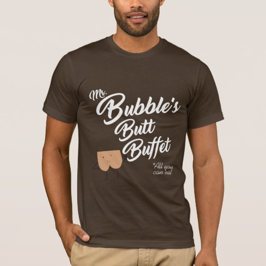 HERR BUBBLES BUTT BUFFET T-Shirt (Vorderseite)