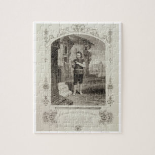 Herr Buckstone als Lancelot Gobbo, Szene 2 der Puzzle