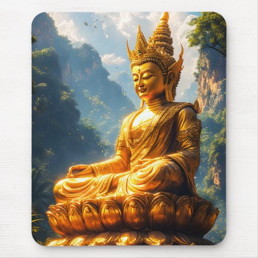 Herr Buddha des Goldenen Landes Mousepad (Vorne)