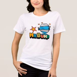 Herr Bump   Bandage-Thumb und Stars Tri-Blend Shirt