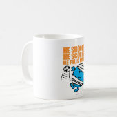 Herr Bump beim Fußballspiel Kaffeetasse (Vorderseite Links)