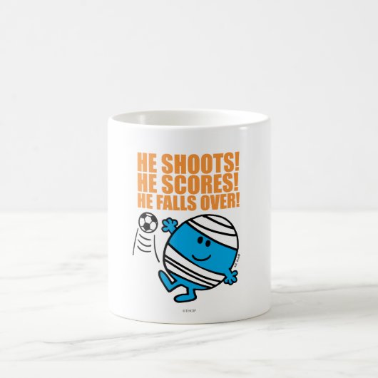 Herr Bump beim Fußballspiel Kaffeetasse (Mittel)