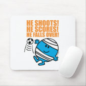 Herr Bump beim Fußballspiel Mousepad (Mit Mouse)