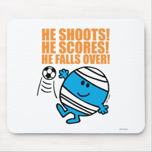Herr Bump beim Fußballspiel Mousepad