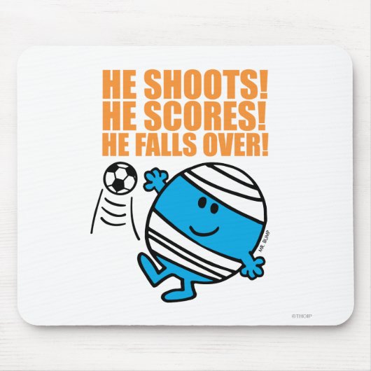 Herr Bump beim Fußballspiel Mousepad (Vorne)