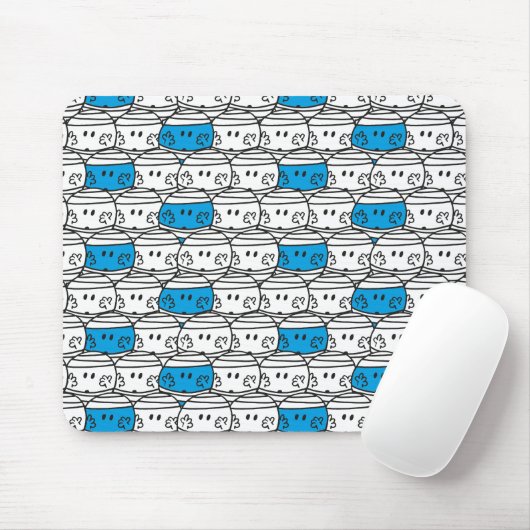 Herr Bump | Blaues Muster Mousepad (Mit Mouse)
