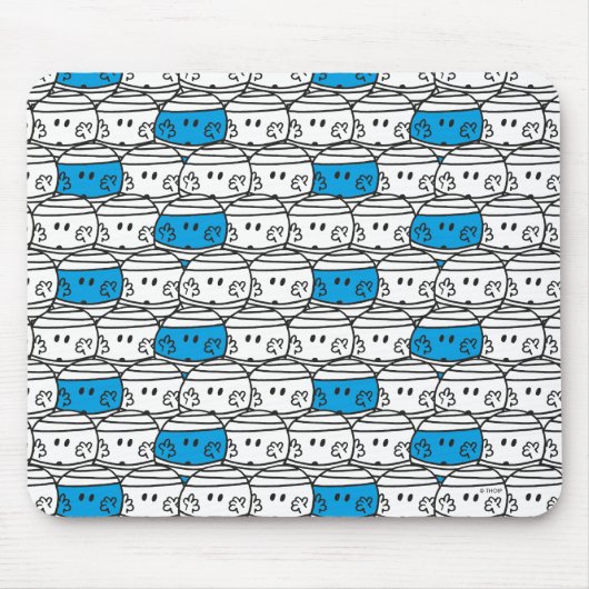 Herr Bump | Blaues Muster Mousepad (Vorne)