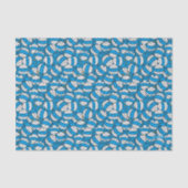 Herr Bump | Blaues Verwechslungsmuster Seidenpapier (Vorderseite)