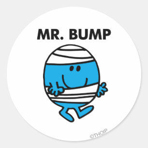 Herr Bump Klassiker 1 Runder Aufkleber