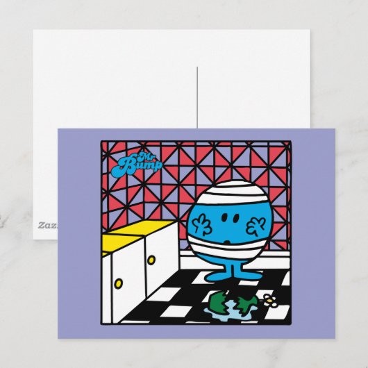 Herr Bump | Küchenunfall Postkarte (Vorne/Hinten)