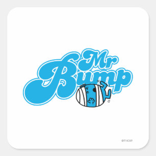 Herr Bump Logo 1 Quadratischer Aufkleber