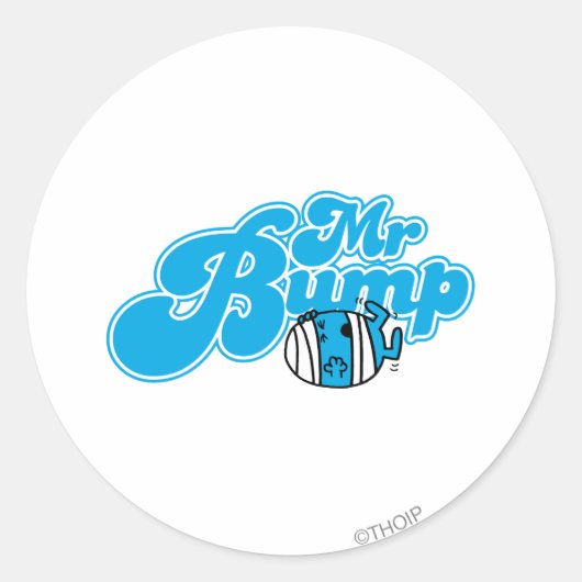 Herr Bump Logo 1 Runder Aufkleber (Vorderseite)