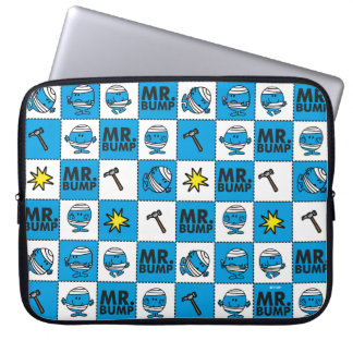 Herr Bump | Mosaik in blauem Muster Laptopschutzhülle