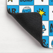 Herr Bump | Mosaik in blauem Muster Mousepad (Ecke)