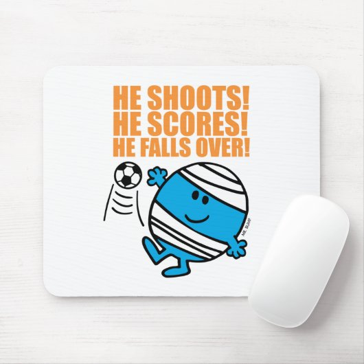 Herr Bump Playing Soccer Mousepad (Mit Mouse)