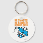 Herr Bump Playing Soccer Schlüsselanhänger (Vorderseite)