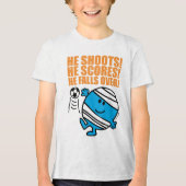 Herr Bump Playing Soccer Tri-Blend Shirt (Vorderseite)