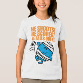 Herr Bump Playing Soccer Tri-Blend Shirt (Vorderseite)
