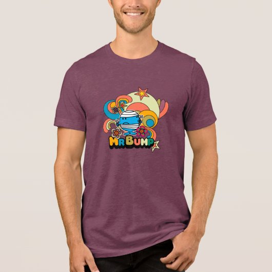 Herr Bump | Psychedelic Thumb Verletzung Tri-Blend Shirt (Vorderseite)