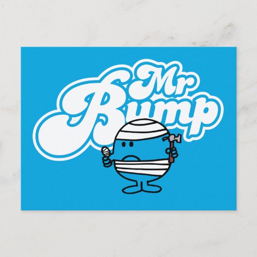 Herr Bump | Verbundener Daumen Postkarte (Vorderseite)