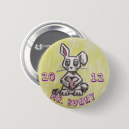 Herr Bunny 2012 Button (Vorne & Hinten)