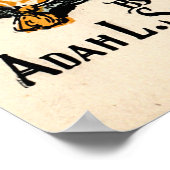 Herr Bunny, sein Buch - Adam L. Sutton Poster (Ecke)