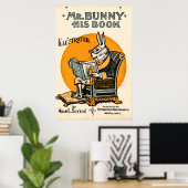 Herr Bunny, sein Buch - Adam L. Sutton Poster (Heimbüro)