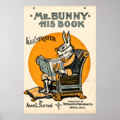 Herr Bunny, sein Buch - Adam L. Sutton Poster (Vorne)
