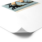 Herr Bunny, sein Buch - Adam L. Sutton Poster (Ecke)