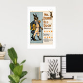 Herr Bunny, sein Buch - Adam L. Sutton Poster (Heimbüro)