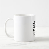 Herr Busy | Lass uns loslegen Schwarzer Text Kaffeetasse (Links)