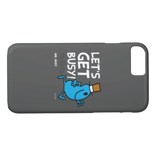 Herr Busy | Lasst uns den weißen Text besetzen Case-Mate iPhone Hülle (Rückseite (Horizontal))