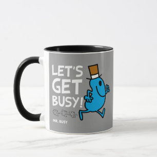 Herr Busy   Lasst uns den weißen Text besetzen Tasse