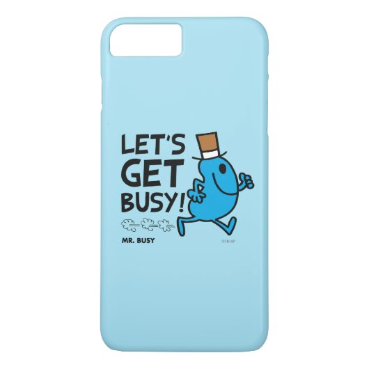 Herr Busy | Lasst uns schwarzen Text besetzen Case-Mate iPhone Hülle (Rückseite)