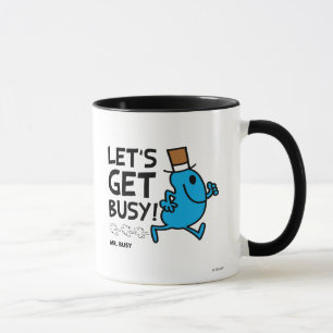 Herr Busy   Lasst uns schwarzen Text besetzen Tasse