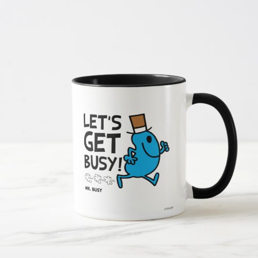Herr Busy | Lasst uns schwarzen Text besetzen Tasse (Rechts)