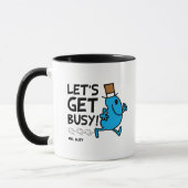 Herr Busy | Lasst uns schwarzen Text besetzen Tasse (Links)