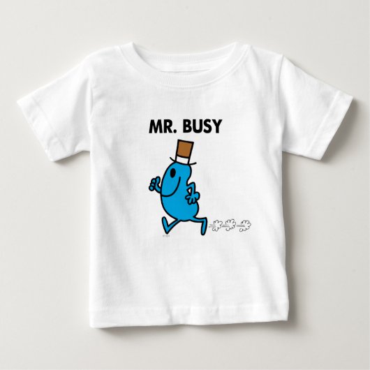 Herr Busy läuft schnell Baby T-shirt (Vorderseite)