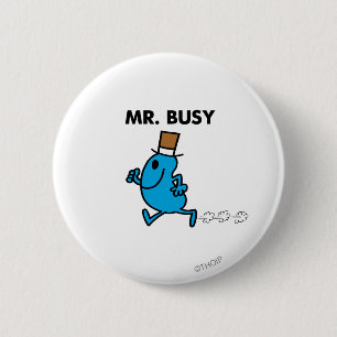 Herr Busy läuft schnell Button