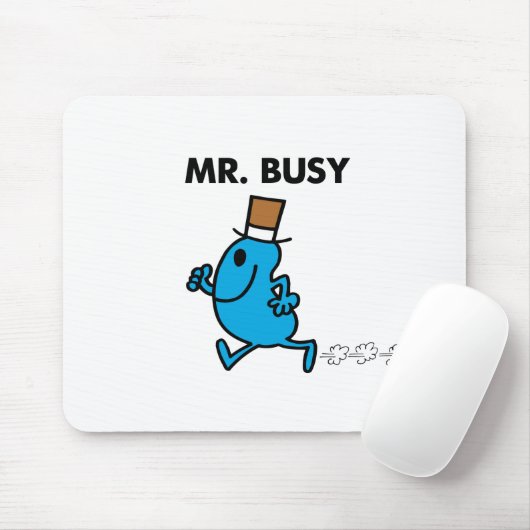 Herr Busy läuft schnell Mousepad (Mit Mouse)