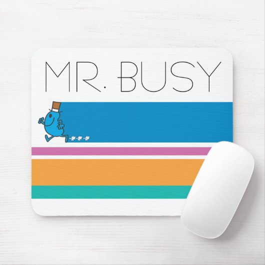 Herr Busy läuft schnell Mousepad (Mit Mouse)