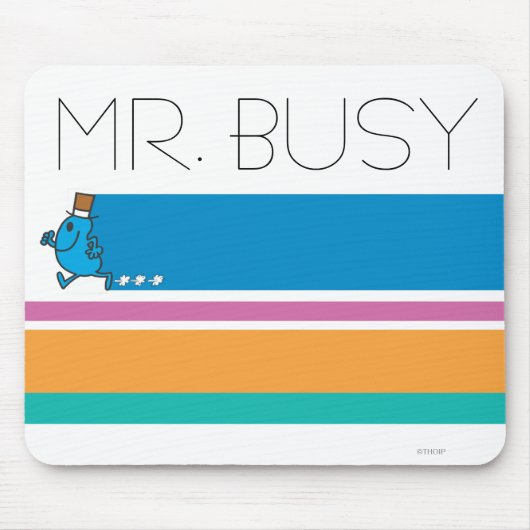 Herr Busy läuft schnell Mousepad (Vorne)