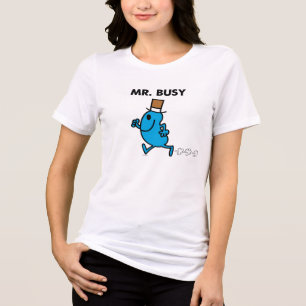 Herr Busy läuft schnell Tri-Blend Shirt